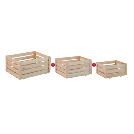 CAJAS DE LAMAS 3 TAMANOS PINO MACIZO