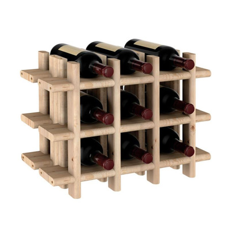 BOTELLERO DE MADERA RIOJA 43X22X325CM 9 BOTELLAS PINO MACIZO