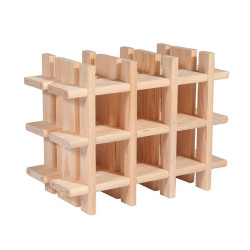 BOTELLERO DE MADERA RIOJA 43X22X325CM 9 BOTELLAS PINO MACIZO