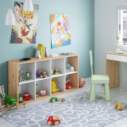 ESTANTERIA CUBOS 137X715X33CM BL ARTIK R NODI MOMI