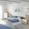 CABECERO 2 MESITAS 2 CAJONES 95X247X38CM RCANADIAN BLARTIK MOMI