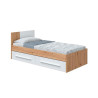 CAMA CON CABEZAL JUVENIL 2 CAJONES 77X196X92CM R NODI BL ARTIK MOMI