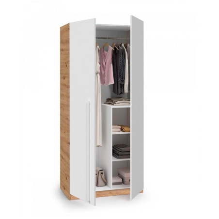 ARMARIO 2 PUERTAS 200X90X52CM R NODI BL ARTIK MOMI