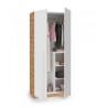 ARMARIO 2 PUERTAS 200X90X52CM R NODI BL ARTIK MOMI