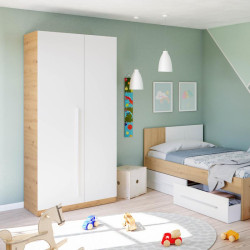 ARMARIO 2 PUERTAS 200X90X52CM R NODI BL ARTIK MOMI