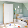 ARMARIO 2 PUERTAS 200X90X52CM R NODI BL ARTIK MOMI
