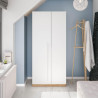 ARMARIO 2 PUERTAS 200X90X52CM R NODI BL ARTIK MOMI