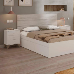 CABECERO 2 MESITAS 3 CAJONES 101X240X34CM BLARTIK BLVELHO MOMI