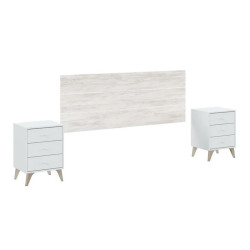 CABECERO 2 MESITAS 3 CAJONES 101X240X34CM BLARTIK BLVELHO MOMI