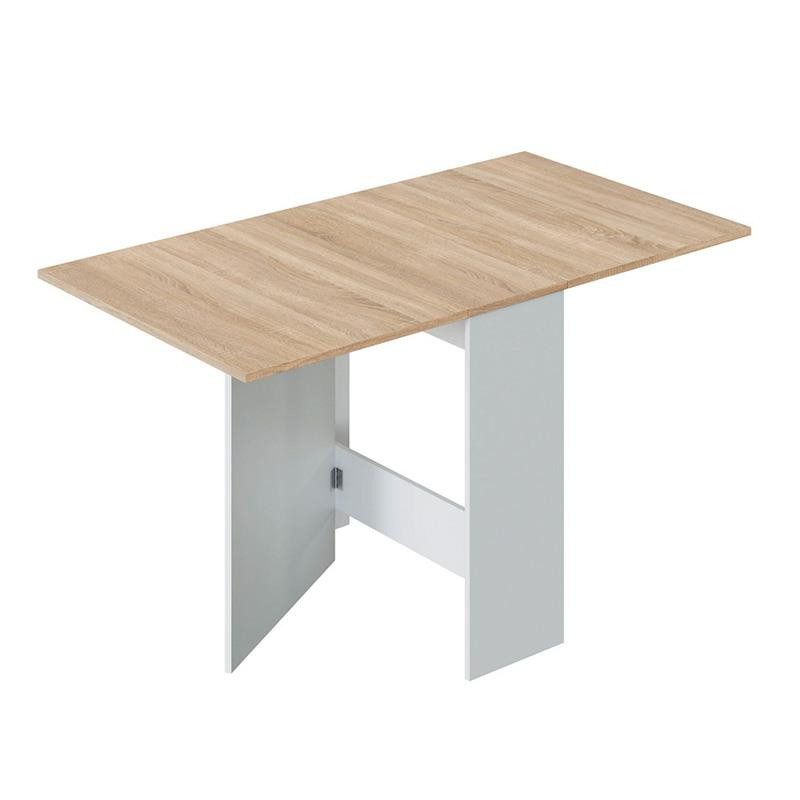 MESA AUXILIAR ALAS ABATIBLES 78X140X77CM BL ARTIK R CANADIAN MOMI