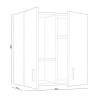 ARMARIO MULTIUSOS COLGAR 60X59X27CM BLANCO MOMI