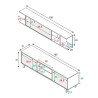 MODULO SALON TV 51X180X41CM BL ARTIK R CANADIAN MOMI