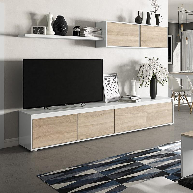 MODULO SALON TV 43X200X41CM BL ARTIK R CANADIAN MOMI