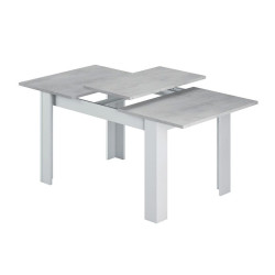 MESA DE COMEDOR EXTENSIBLE 78X140X90CM BL ARTIK CEMENTO MOMI