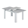 MESA DE COMEDOR EXTENSIBLE 78X140X90CM BL ARTIK CEMENTO MOMI
