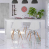 MESA DE COMEDOR EXTENSIBLE 78X140X90CM BL ARTIK CEMENTO MOMI