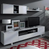 MODULO SALON TV 46X200X41CM BL BRILLO G ANTRACITA MOMI