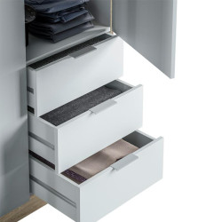 ARMARIO 3P 3CAJONES 180X121X52CM R CANADIAN BL ARTIK MOMI