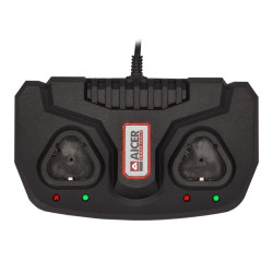 CARGADOR RAPIDO DE BATERIA 12V 2 TOMAS AICER