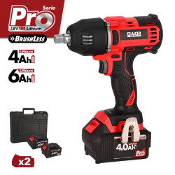 LLAVE IMPACTO 18V 400NM SERIE PRO AICER 1X 40AH 1X 60AH