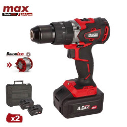 TALADRO 20V SIN ESCOBILLAS SERIE MAX AICER 2X 40AH