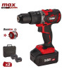 TALADRO 20V SIN ESCOBILLAS SERIE MAX AICER 2X 50AH