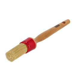BROCHA REDONDA POLIESTER 34CM MANGO MADERA PAMACON