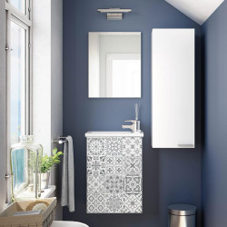 MUEBLE DE BANO ESPEJO MPACT BL BRILLO BALDOSA DARBY 58X40X22CM BENOTTI