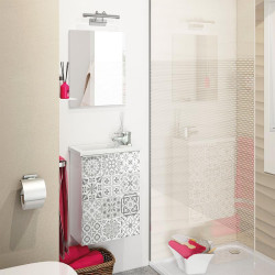 MUEBLE DE BANO ESPEJO MPACT BL BRILLO BALDOSA DARBY 58X40X22CM BENOTTI