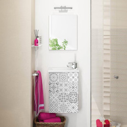 MUEBLE DE BANO ESPEJO MPACT BL BRILLO BALDOSA DARBY 58X40X22CM BENOTTI