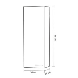 COLUMNA DE BANO KONCEPT BLANCO BRILLO 85X30X25CM BENOTTI