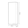 COLUMNA DE BANO KONCEPT BLANCO BRILLO 85X30X25CM BENOTTI