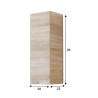 COLUMNA DE BANO KONCEPT ROBLE CANADIAN 85X30X25CM BENOTTI