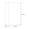 MODULO ESPEJO DE BANO BLANCO BRILLO 65X40X21CM BENOTTI