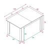 MESA DE COMEDOR EXTENSIBLE 78X140X90CM ROBLE CANADIAN MOMI