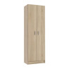 ARMARIO MULTIUSOS CON ESTANTES 2P 180X59X37CM ROBLE CANADIAN MOMI