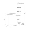 ESCRITORIO Y ESTANTERIA REVERSIBLE 144X120X53CM BLANCO ARTIK MOMI