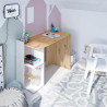 MESA ESCRITORIO REVERSIBLE 78X100X52CM ROBLE NODI BLANCO ARTIK MOMI