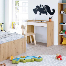 MESA ESCRITORIO CAJON 77X82X40CM R NODI BL ARTIK MOMI