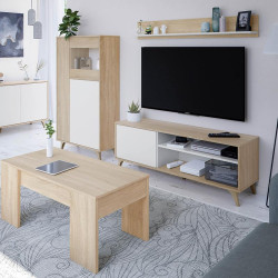 MUEBLE TV CON ESTANTE 50X135X40CM R CANADIAN BL ARTIK MOMI