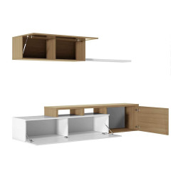 MODULO SALON TV 44X200X41CM BL BRILLO R CANADIAN MOMI