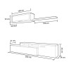 MODULO SALON TV 44X200X41CM BL BRILLO R CANADIAN MOMI