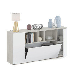APARADOR 3 PUERTAS 76X150X41CM CEMENTO BL ARTIK MOMI