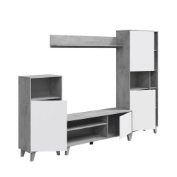 MODULO SALON TV 184X260X40CM CEMENTO BLARTIK MOMI