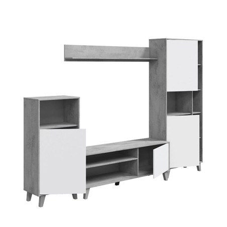 MODULO SALON TV 184X260X40CM CEMENTO BLARTIK MOMI