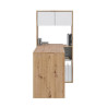 MESA ESCRITORIO ESTANTERIA 140X108X70CM ROBLE NODI BLANCO ARTIK MOMI