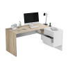 MESA ESCRITORIO CON BUC 3 CAJONES 73X145X102CM R CANADIAN BL ARTIK MOMI