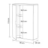 ESTANTERIA OFFICE 2P 119X80X33CM R CANADIAN BL ARTIK MOMI