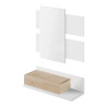 RECIBIDOR 1 CAJON ESPEJO 20X75X29CM BL ARTIK R CANADIAN MOMI