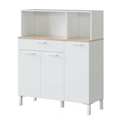 MUEBLE AUXILIAR COCINA 3P 1CAJON 126X108X40CM BLARTIK RCANADIAN MOMI